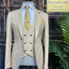 Beige Trouwpak