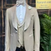 Beige velours Tuxedo