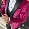 bordeaux fluwelen smoking