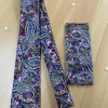 Bordeaux roze stropdas met patroon