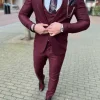 Bordeauxrood pak 3-delige