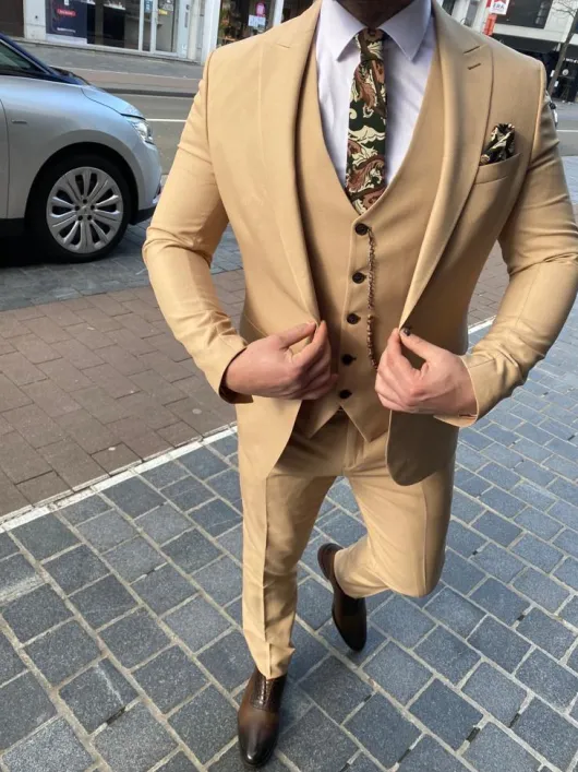 Havana beige Trouwpak