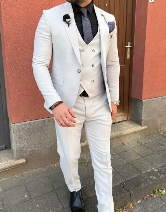 Lichtgrijs pak