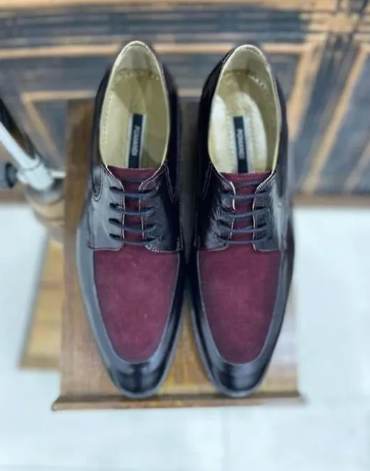 SC16 Zwarte Bordeaux Veterschoenen