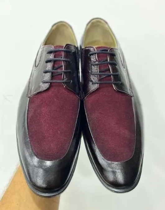 SC16 Zwarte Bordeaux Veterschoenen