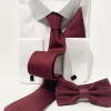 ST 8 Bordeaux Stropdas/vlinderdas