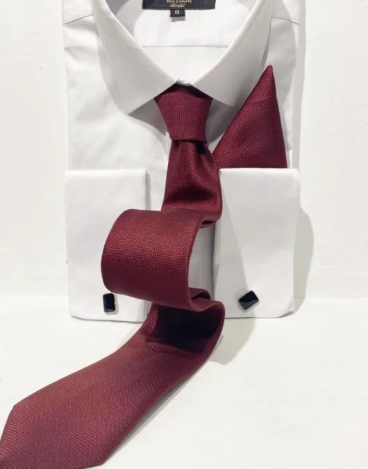 ST 8 Bordeaux Stropdas/vlinderdas