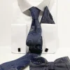 ST21 Blauw-grijs Stropdas/vlinderdas