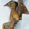 ST35 Gouden stropdas met patroon