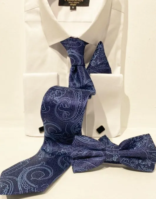 ST20 Marineblauw Stropdas/vlinderdas