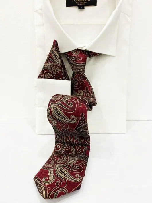 ST85 Rood - bordeaux Stropdas