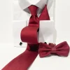 ST12 Rood Stropdas/vlinderdas