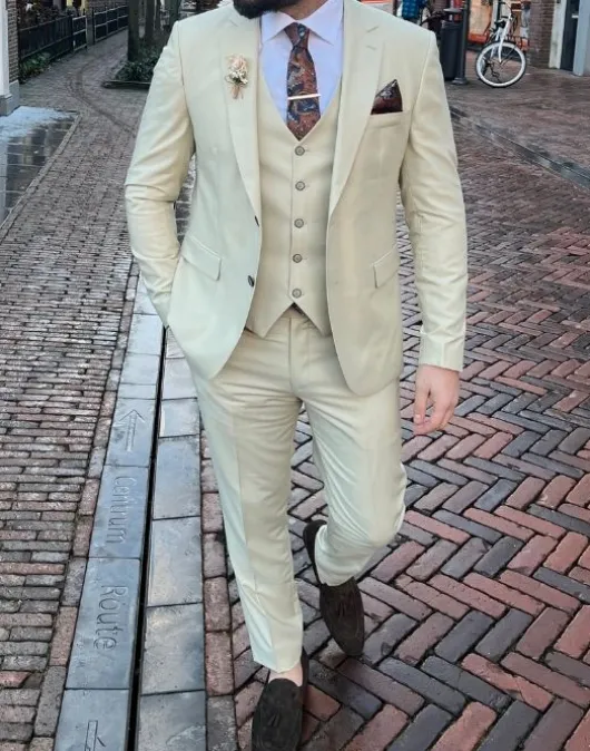 Stijlvol Beige Pak