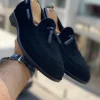 Zwarte suède mocassins/ Loafers